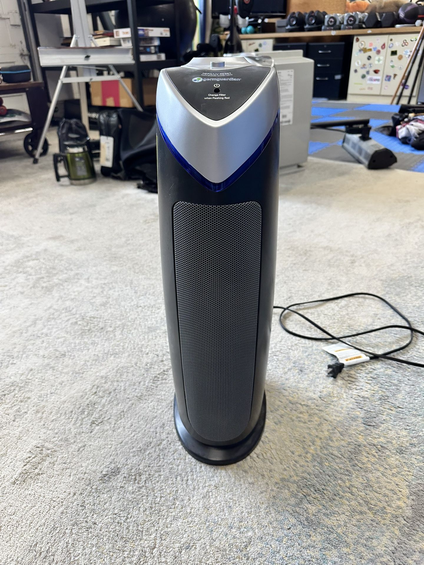 GermGuardian AC4825 4-in-1 Air Purifier with HEPA Filter, UV-C Sanitizer, and Odor Reduction
