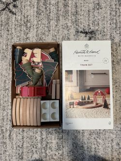Christmas Wooden Train Set