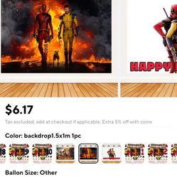 Deadpool Party Supplies