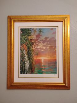 Picture Framed Seriolithograph Print