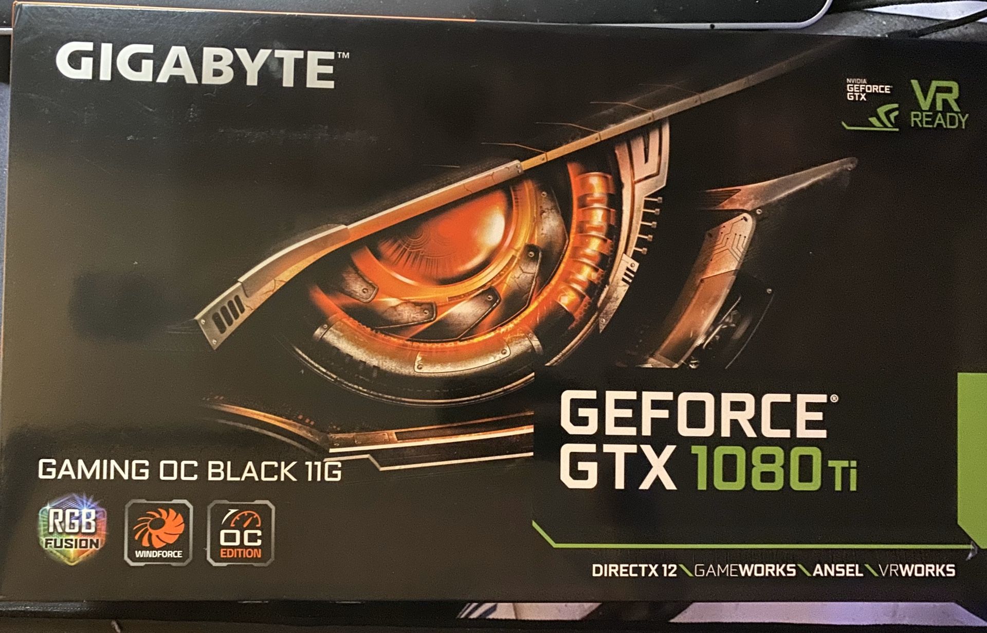 Gigabyte Gaming OC Black 11G Geforce GTX 1080 Ti