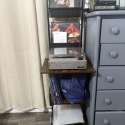 Record Player And Stand 