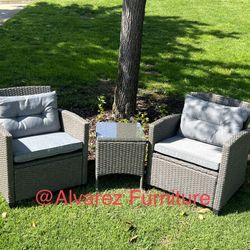 3 Pc Patio Furniture Set