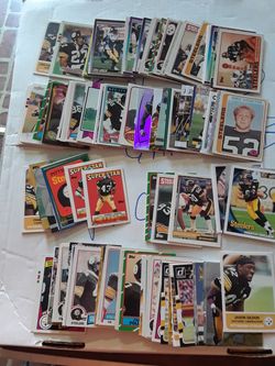 Steelers card lot. 4 decades of Steelers cards.