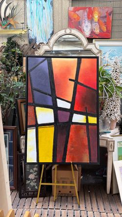 Awesome colors, abstract Oil on canvas