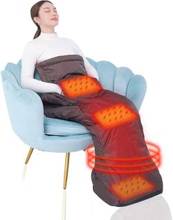 Electric Large Heating Pad for Half of Body, Wearable Heated Blanket 