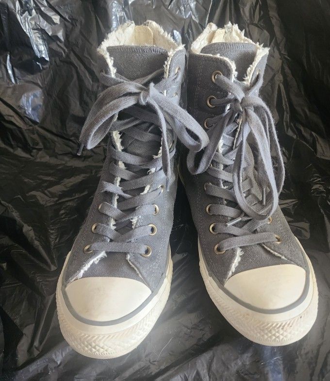 CONVERSE Grey Suede Limited Edition Hightops