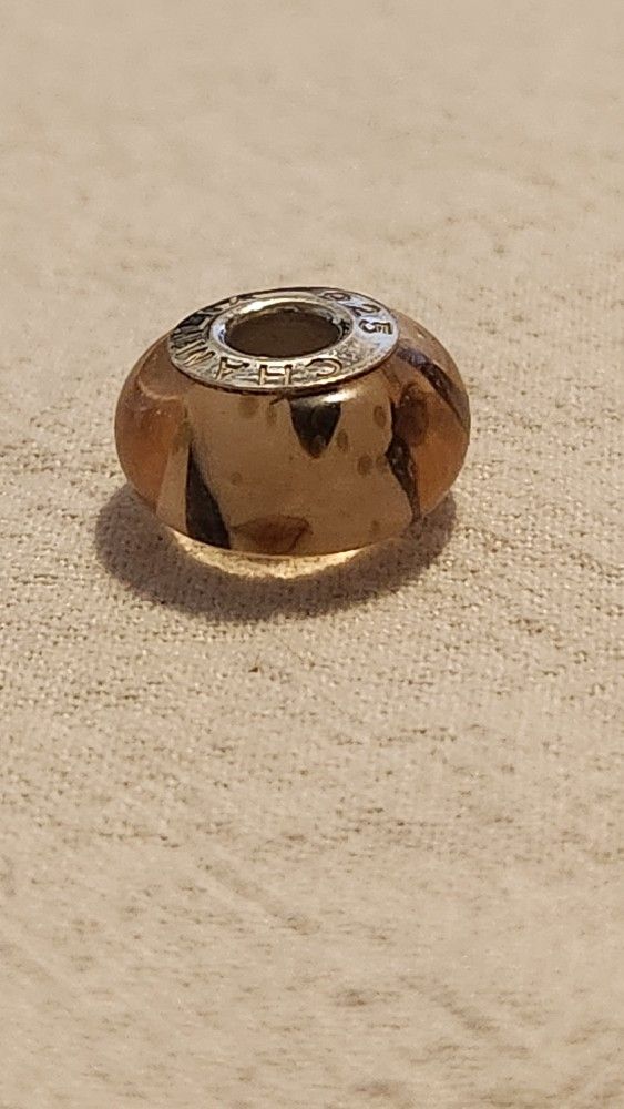 NEW Authentic Chamilia Murano Glass Charm Bead. Sterling Silver. Hallmarked CHAMILIA 925. 90% of Chamilia charms fit Pandora Bracelets. Chamilia B