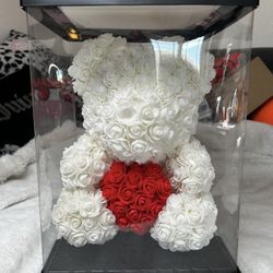 Forever Flower Rose Bear 