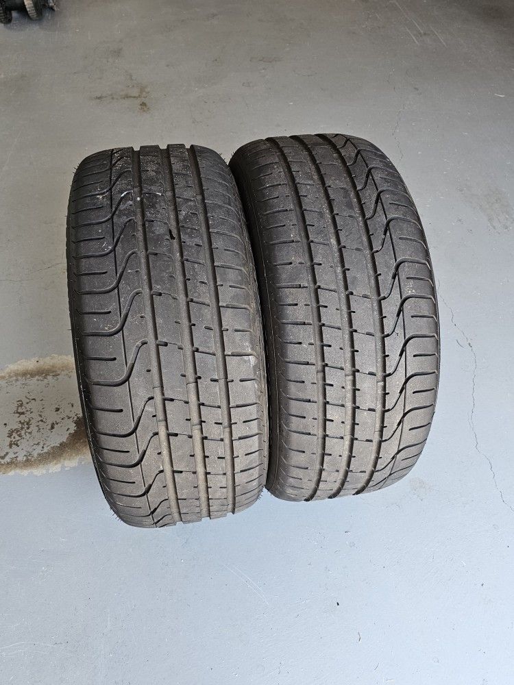Two 255/40 R19 Tires