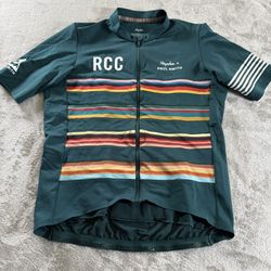 RAPHA X PAUL SMITH MEN'S PRO TEAM MIDWEIGHT JERSEY FULL ZIP GREEN SIZE L