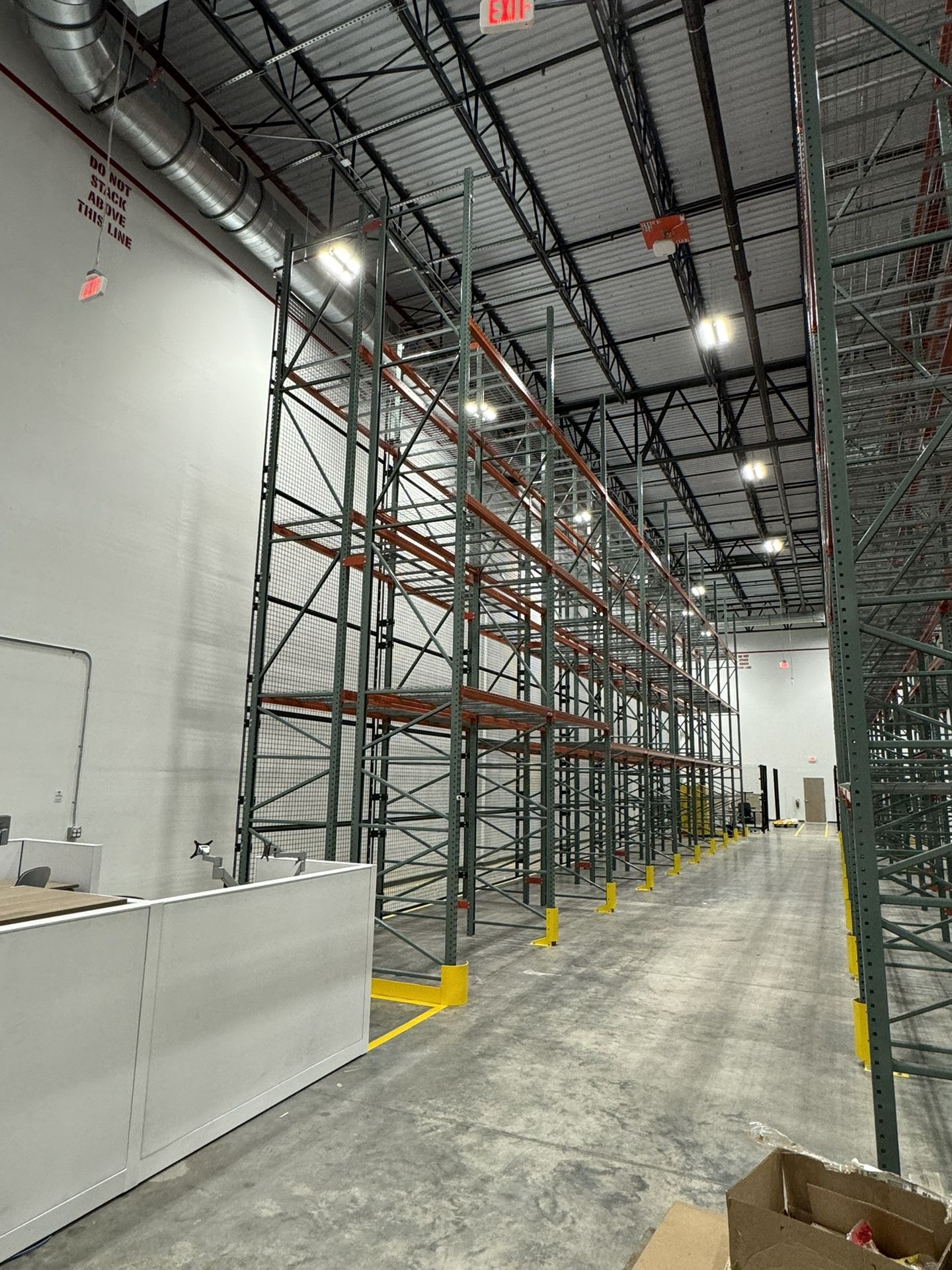 Used 96” Beams Teardrop pallet Racks  Pallet Racking Industrial Shelving 