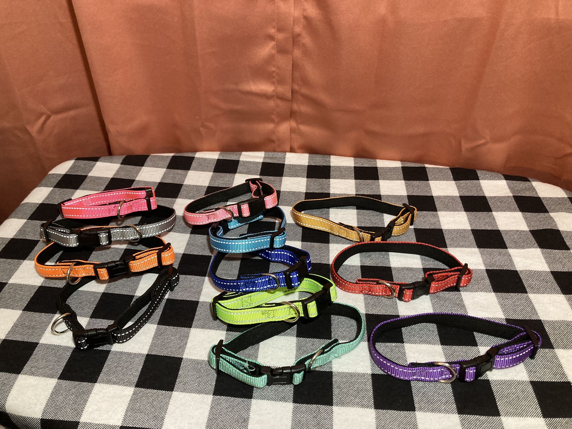 New Size Small Reflective Dog Collars Fits Neck Size 8”-14”