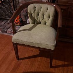 Solid Wood And Upholstery Chair