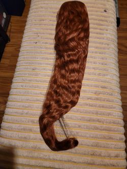 Copper Lace Front Wig Human Hair Blend