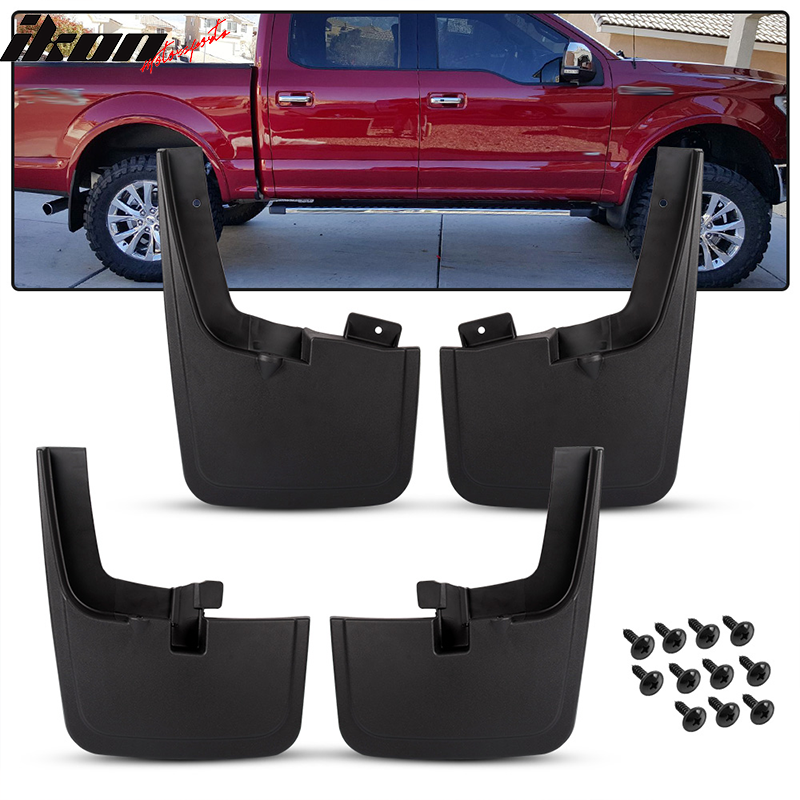 Fits 2015-2020 Ford F150 Mud Flaps Splash Guards With Fender Flares 4Pc Set