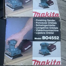 tools - by owner Makita corded Finishing Sander with fit bag