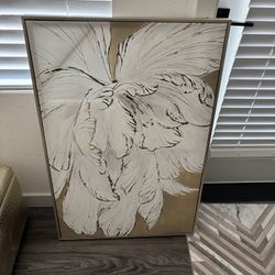 All gold Pictures And  Ottoman
