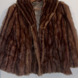 Mink Short Coat Size M
