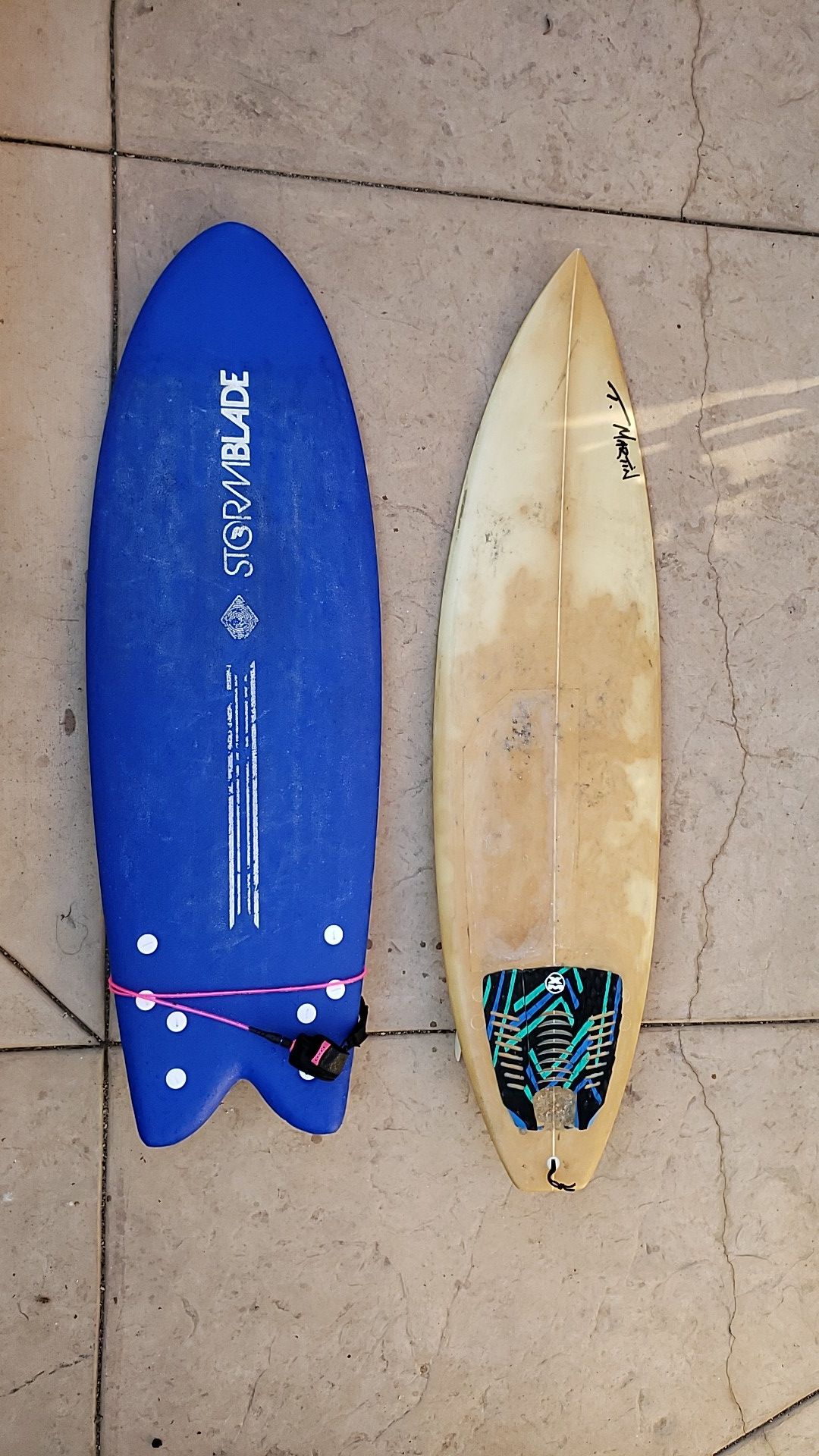2 Surfboards StormBlade 5 8 and Terry Martin 6 0 for Sale in