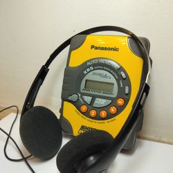 Panasonic Shockwave RQ-SW10 Cassette Player - Yellow/Grey - Fully Functional