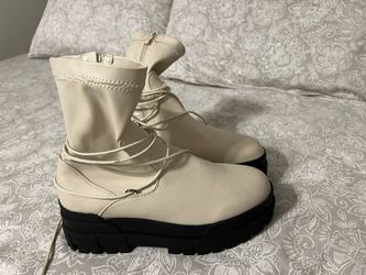 Tan Platform Boots
