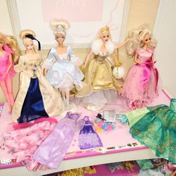 Beautiful Barbies bundle some clothes too all good condition $15  takes everything  all together as a set