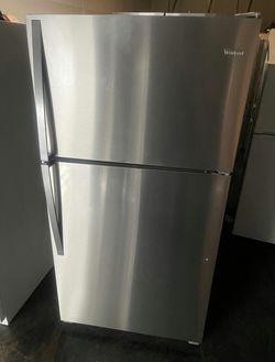 Whirlpool Top Freezer Refrigerator Stainless Steel