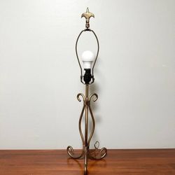 Ornate Wrought Iron Table Lamp