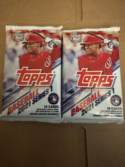 (MLB) (Topps) 2021 - Series 1 Sealed Pack (16 Cards) Wal-mart special. Rookies