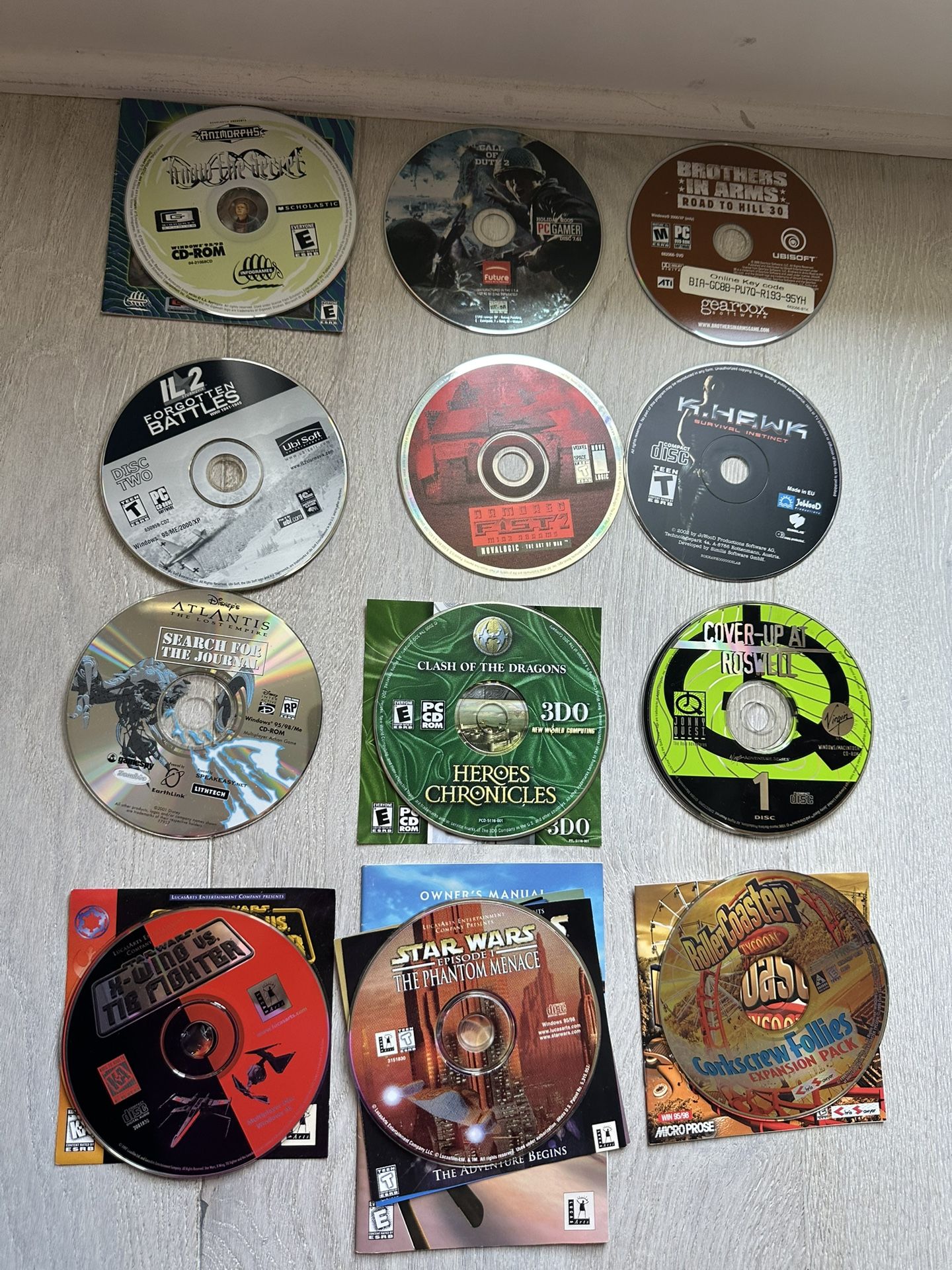 Large PC Vintage Game Lot