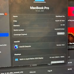 MacBook Pro M1 Max 2021