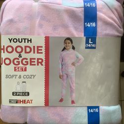 Girls Hoodie & Jogger Set Size 14/16