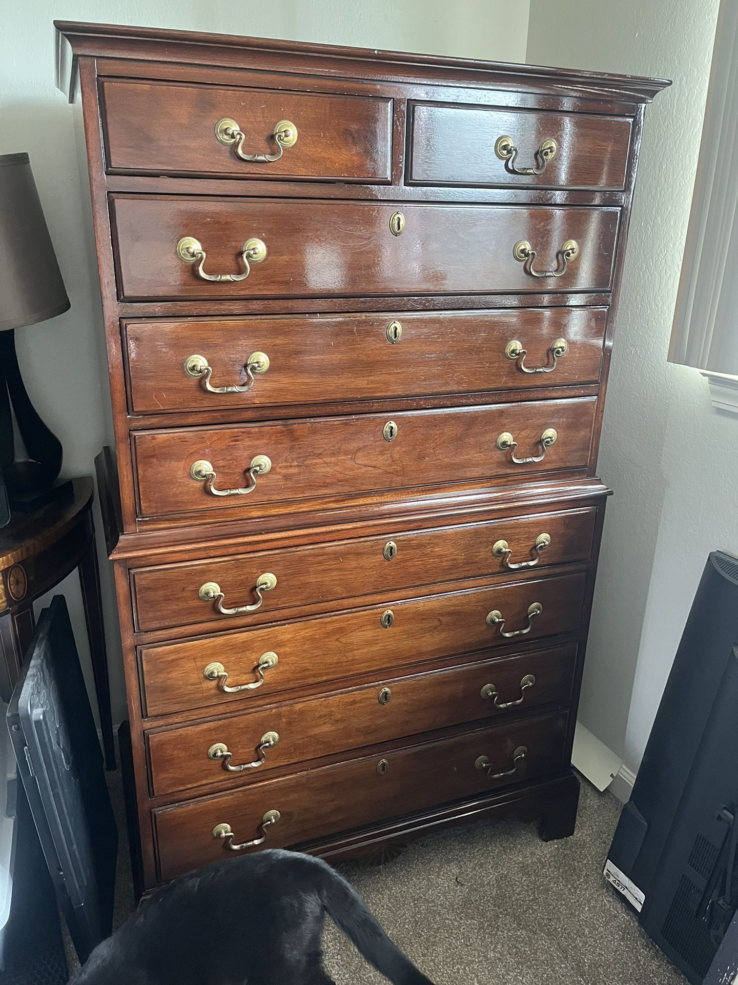 Mahogany Chippendale-Style Dresser 