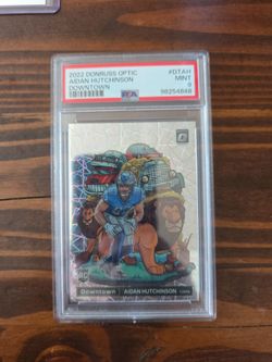 2022 Aidan Hutchinson RC PSA9 Optic Downtown