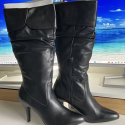 NEW Ladies Diba Luxury High Quality Soft Leather Salena Boots Black / Size 10