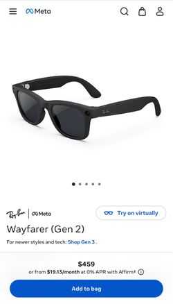 Ray-Ban Meta Wayfarer Gen 2 Smart Glasses