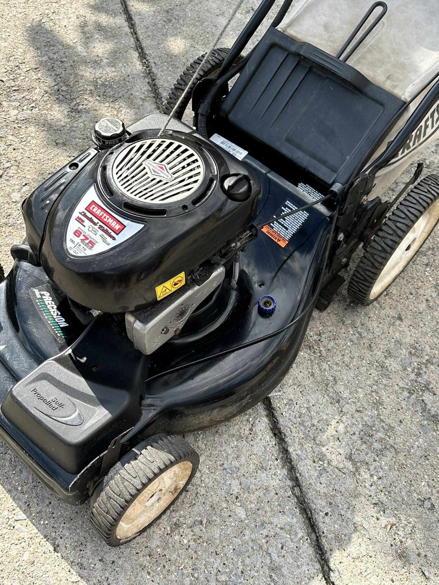 Craftsman 22 6.75 hp self propelled shop