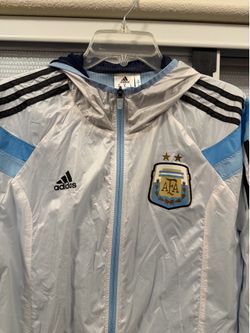 didas Argentina Afa Rain Jacket Windbreaker World Cup Men’s Medium