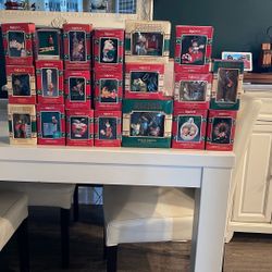 Vintage Enesco Christmas Ornament Lot Of 20 Different In Boxes