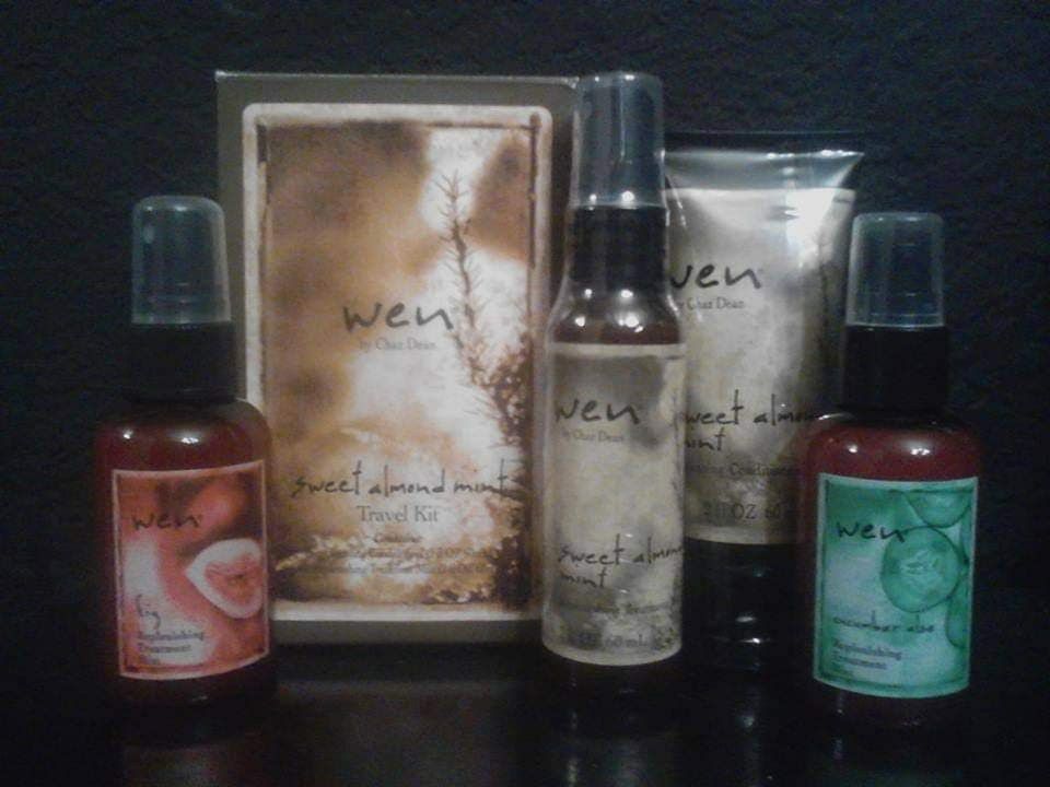 X4 NEW WEN HAIR CARE PRODUCTS LAVENDER SWEET ALMOND MINT FIG CUCUMBER ALOE REPLENISHING TREATMENT