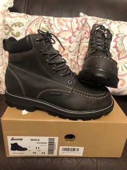 PINNIP  STEEL TOE WORK BOOTS SIZE 11