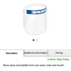 U-LINE Face Shields (NEW)