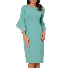 Bell sleeve business dress