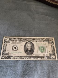 1928 $20.00 Gold Note