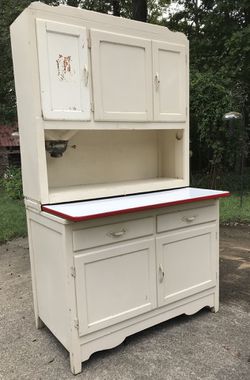 Vintage Hoosier Kitchen Cabinet Built