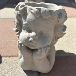 New Flower Pot Made Out Of Cement Perfect Gift 