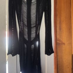 Black Sheer Dress M/L