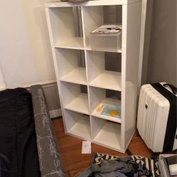 white ikea book shelf