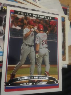 Baseball card Pat Burrel Mike Liberthal